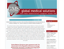 Tablet Screenshot of globalmedicalsolutions.com